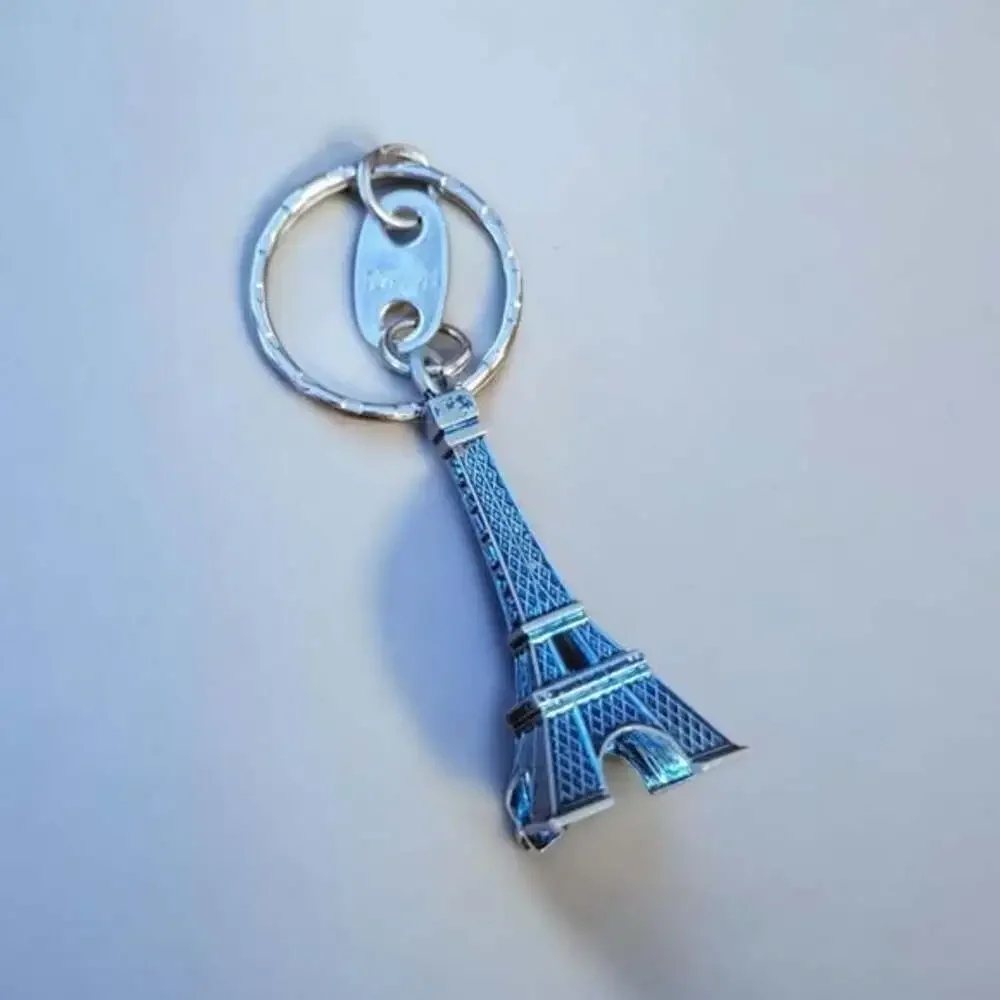 Silver Eiffel Tower Keychain
